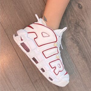 Nike Air More Uptempo ‘White and Varsity Red’ Size 8 W